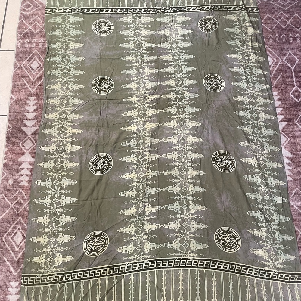 Vintage 90’s festival Handmade Indonesian Batik Bali Pareo shawl tapestry